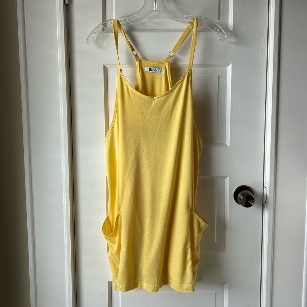 Unik Yellow Camisole Dress